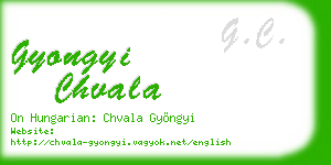 gyongyi chvala business card